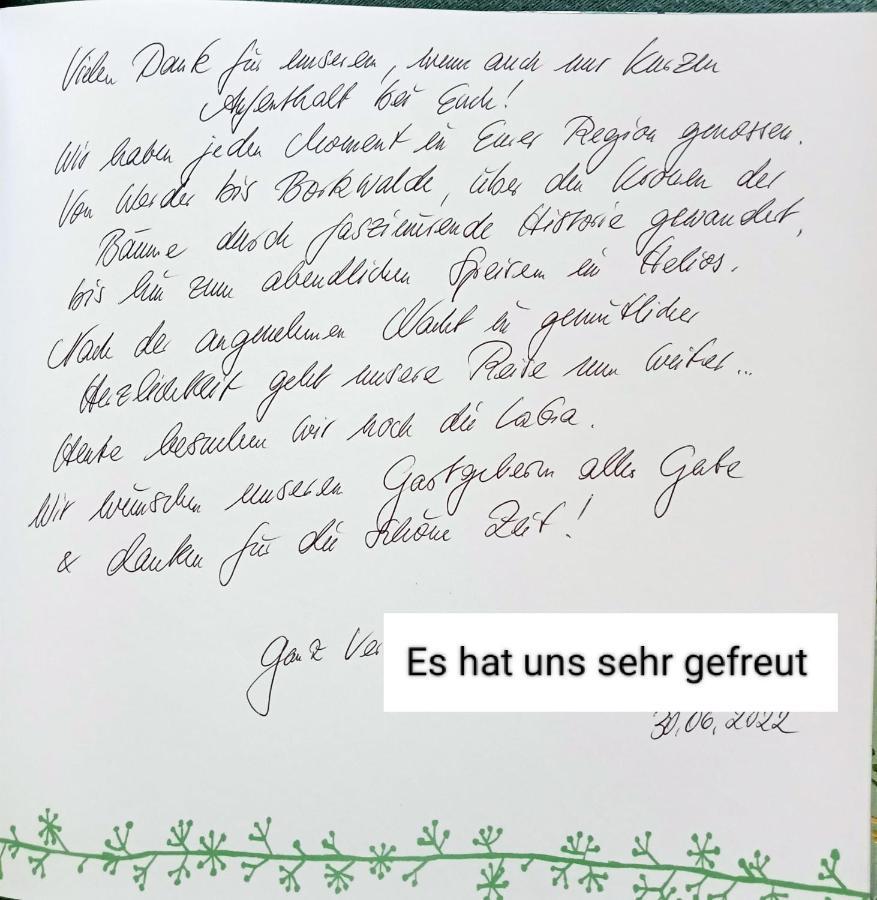 Ferienzimmer Waldzauber Borkwalde Exterior foto
